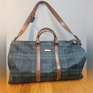 Vintage Polo Ralph Lauren Luggage Bag plaid blackwatch